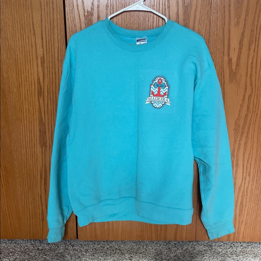 Jerzees Turquoise Crewneck Sweatshirt